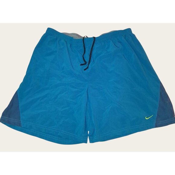Nike Mens Dri-FIT Swim Suit Trunks Shorts Size L Blue - Picture 1 of 8